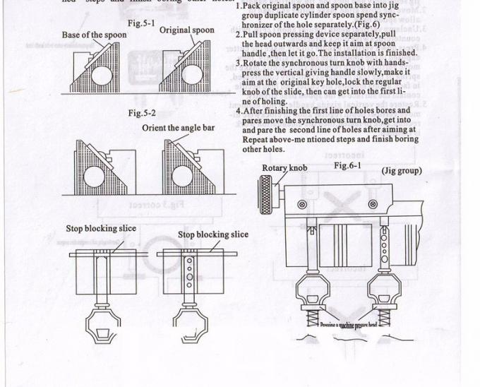 368A Instruksi Pemotong Kunci Duplikat Mesin 3