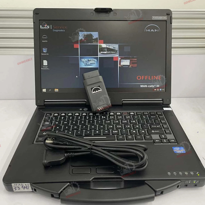 For MAN T427 DIAGNOSTIC TOOL TRUCK DIAGNOSTIC INTERFACE Parameter Programming Device WLAN Calibration Monitoring CF53 Laptop
