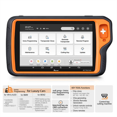 Xhorse VVDI Key Tool Plus Pad Plus Solder-Free Adapters and Cables Full Set XDNPP0CH 16pcs Get Free One Year Unlimited MB and ID48 96bit Tokens