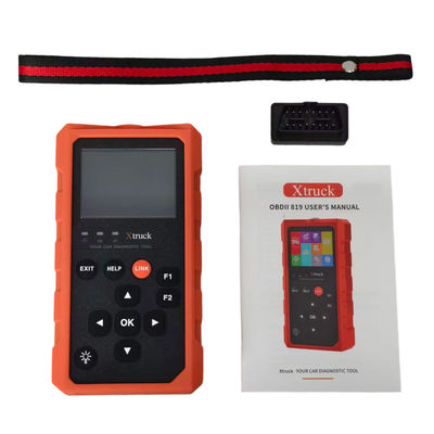 Xtruck 819 Handheld OBDII Scanner with Enhanced OBD2 Mode 6, 9 Major Protocols Support, and 2.8-inch IPS Display