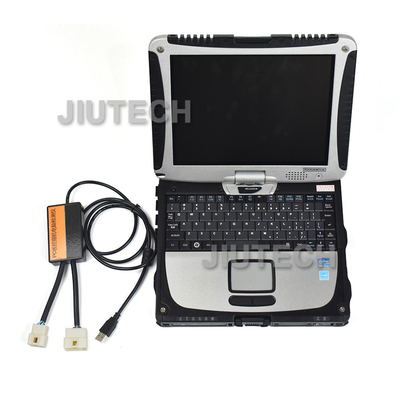 Ce Dr Zx Hitachi Excavator Diagnostic Tool Connection With Excavator + Cf19/53 Laptop