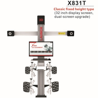 PLATFORM PENGANGKAT DAN PENENTU POSISI MOBIL 3D Empat-Kolom Ketinggian Tetap Klasik LAUNCH X831T - Versi Upgrade Layar Ganda 32-inci