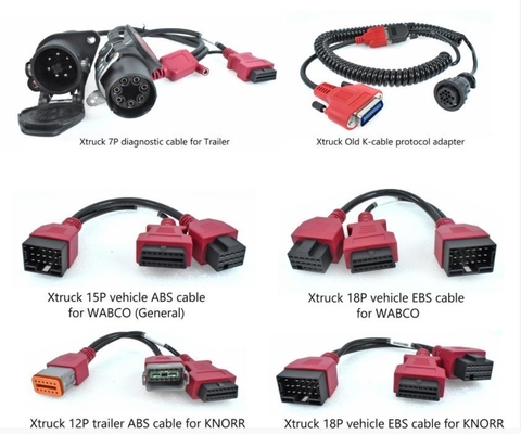 Kit Kabel Diagnostik Sasis Multi-Merek XTRUCK (Kompatibel ZF, FAST, Eaton)