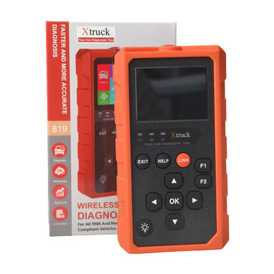 Alat Diagnostik Xtruck 819 OBD2 dengan Dukungan 9 Protokol Utama, Layar IPS 2,8 inci, dan Konektor OBDII 16-pin