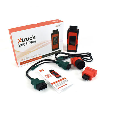Xtruck X003 Plus Heavy Duty Truck OBD Scanner with 8 HD OBD II Test Modes, 9-Pin & 16-Pin Interface, and Multi-Language Support