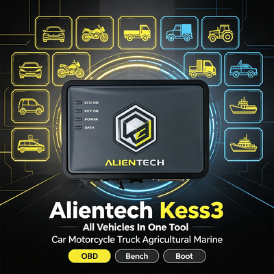 Alientech KESS V3 ECU Tuning Platform dengan Triple-Mode OBD Bench Boot 7x lebih cepat Mikroprosesor dan 10x lebih cepat File Transfer