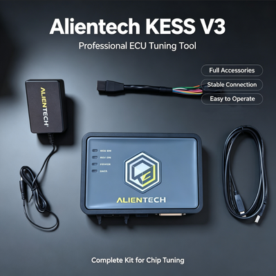 Alientech KESS V3 Programmer ECU dengan Transfer Data 10x Lebih Cepat, Antarmuka 9 Bahasa, dan Casing Komposit Fiberglass