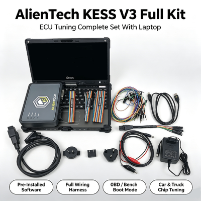 Alientech KESS3 Car ECU Programmer dengan dukungan protokol OBD penuh dan multi-bahasa untuk OBD dan Bench Tuning
