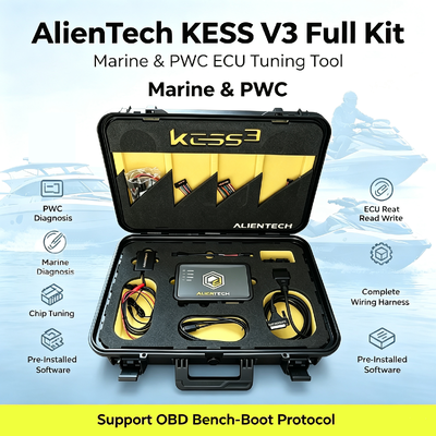 Alientech KESS3 ECU Programmer Diagnostic Device dengan Marine PWC Tuning OBD Bench Boot dan gratis 12 bulan langganan