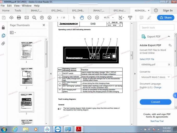 F110 tablet dengan For Judit Incado Box Jungheinrich 4 Alat Diagnostik Forklift dengan 4.37 Software Parts Catalog Judit ET EN Alat Diagnostik 32
